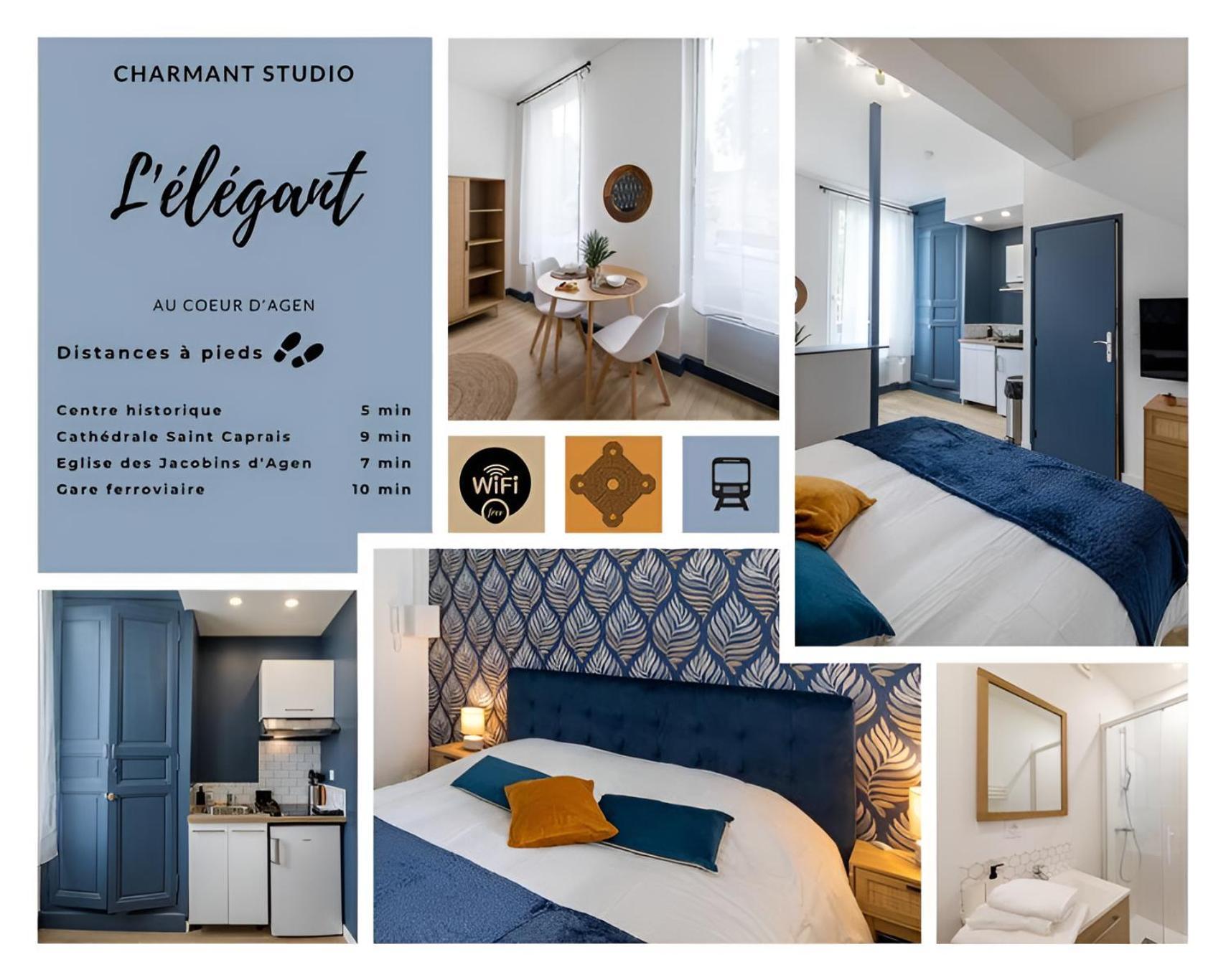 L'elegant, Hyper Centre Gare 800m Apartment Agen